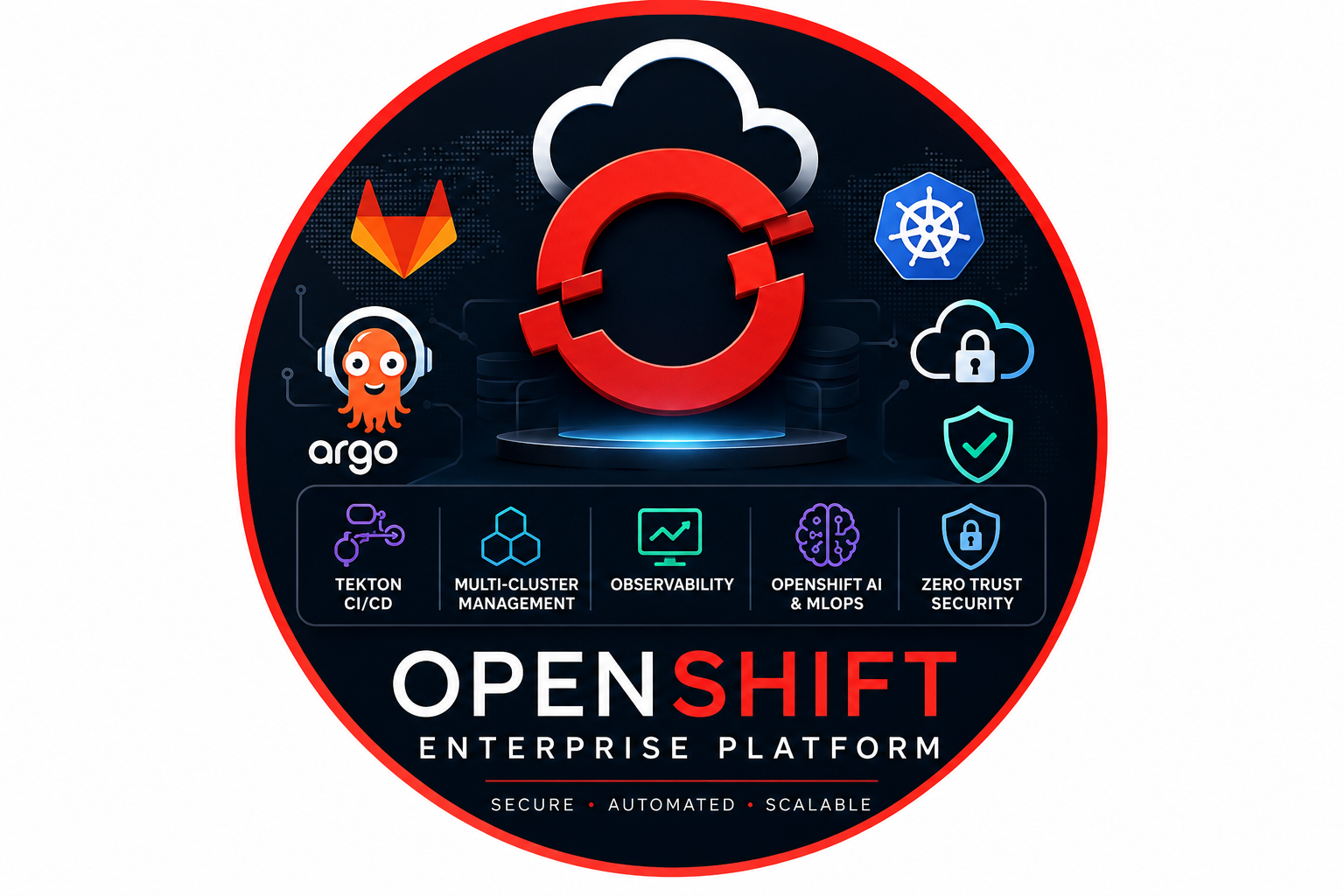 Building a Modern On-Premise OpenShift Platform: GitOps, Operators, Zero Trust, Observability and AI at Scale